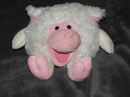 Joann Fabrics Stores stuffed Plush White Lamb Sheep Puppet Baa Voice Sou... - $34.64