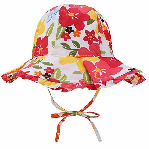Baby Sun Hat for Girls Toddler Kids Girls UPF 50+ Wide Brim Bucket