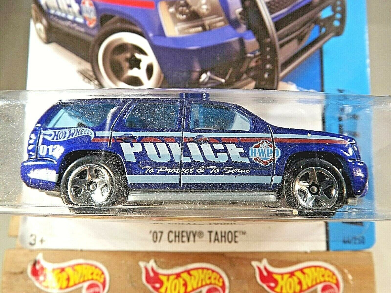 Hot Wheels Hw City Hw Rescue Chevy Tahoe Blue W Chrome Spoke Whls Contemporary