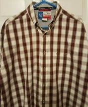 GEORGE STRAIT / WRANGLER - Cowboy Cut Western Mens XL Plaid Shirt - EXCE... - $18.43