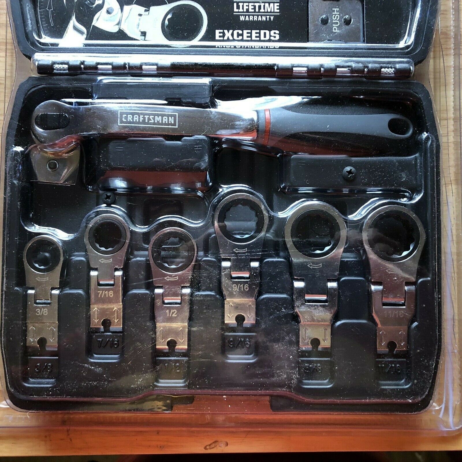 Craftsman 3D Transformer Tool Ratcheting Wrench Set SAE/Inch Wrench Sets