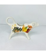 Pioneer Woman Rare Timeless Floral Cow Creamer HTF 7” Stoneware DW/MW Safe - $98.95