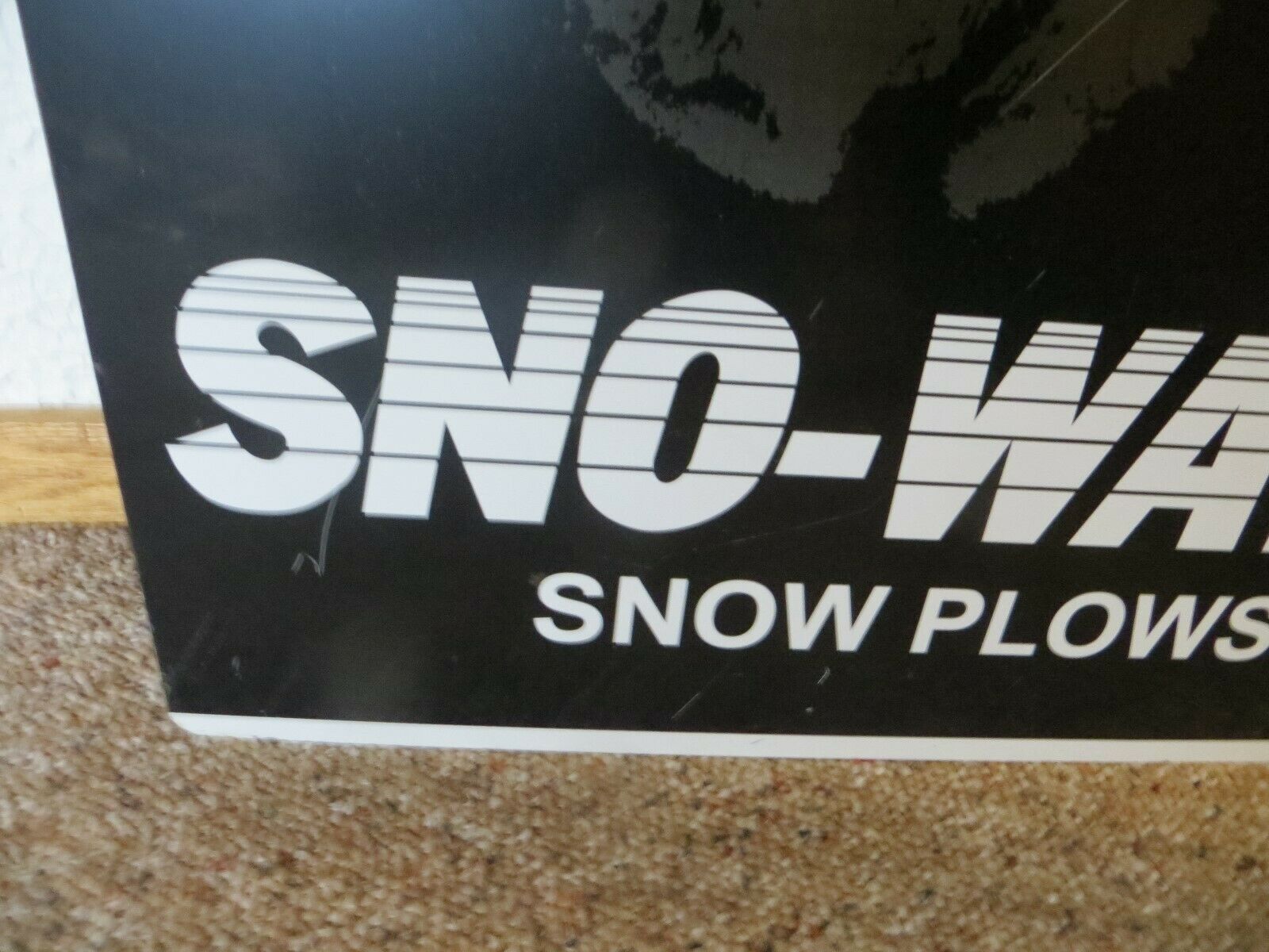 LOBO SnowWay Snow Plow advertising original company logo 24 x 36 inch