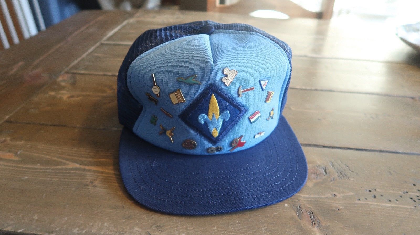 VTG Webelos Cub Boy Scouts Blue Trucker 
