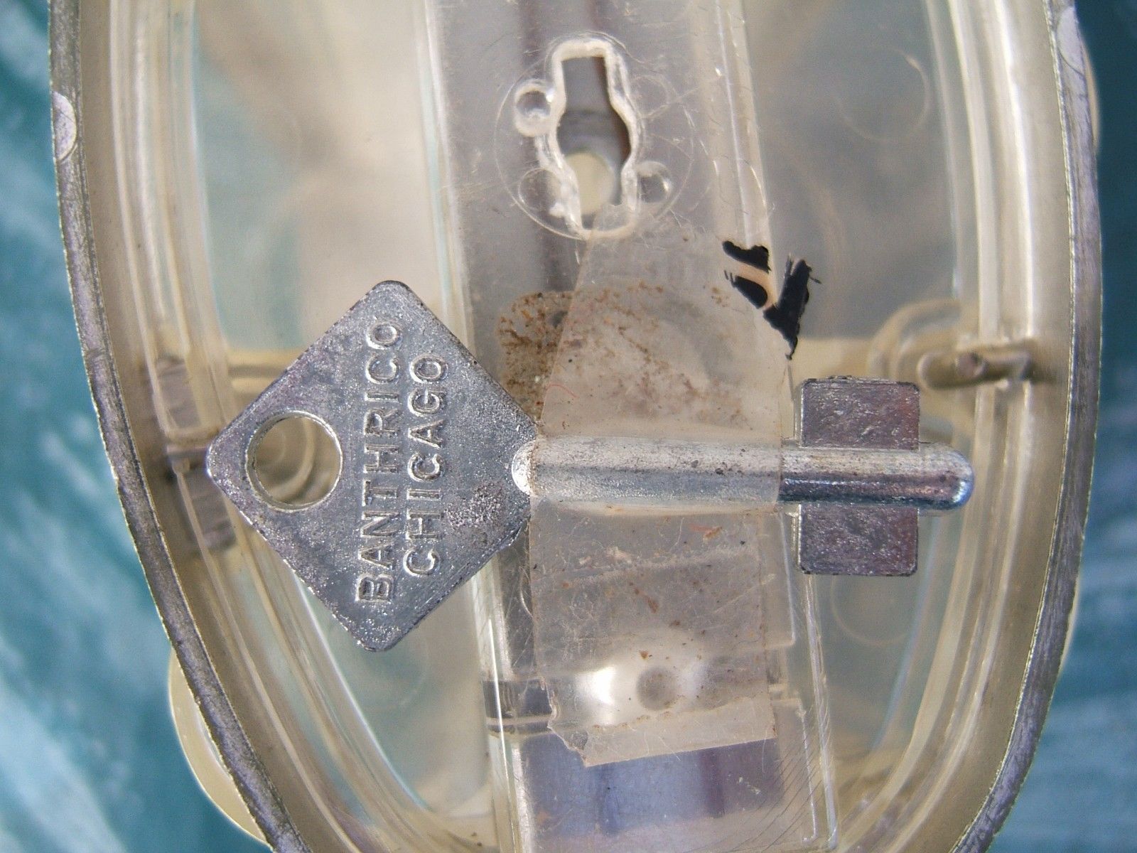 First National Bank Banthrico Chicago Promotional Plastic Coin Bank Key