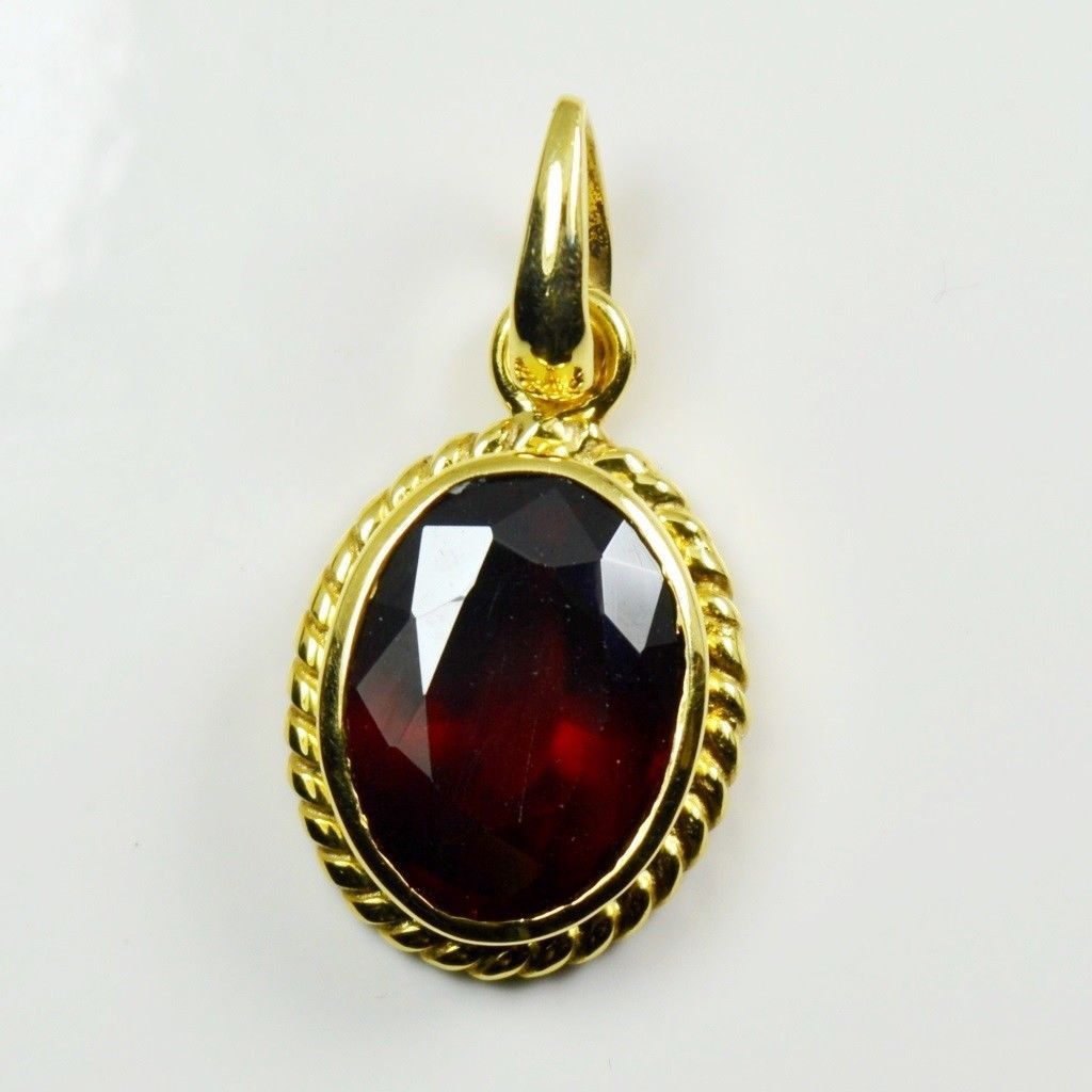 hessonite pendant