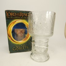 Lord of The Rings GANDALF THE WIZARD LIGHT UP Glass GOBLET Boxed 2001 ZCJ0M - $7.95