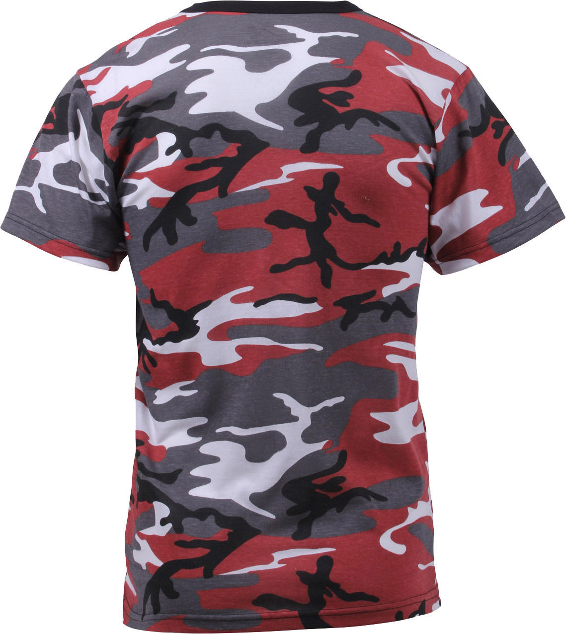Mens Red Camouflage Tactical Military Short Sleeve T-Shirt - T-Shirts ...