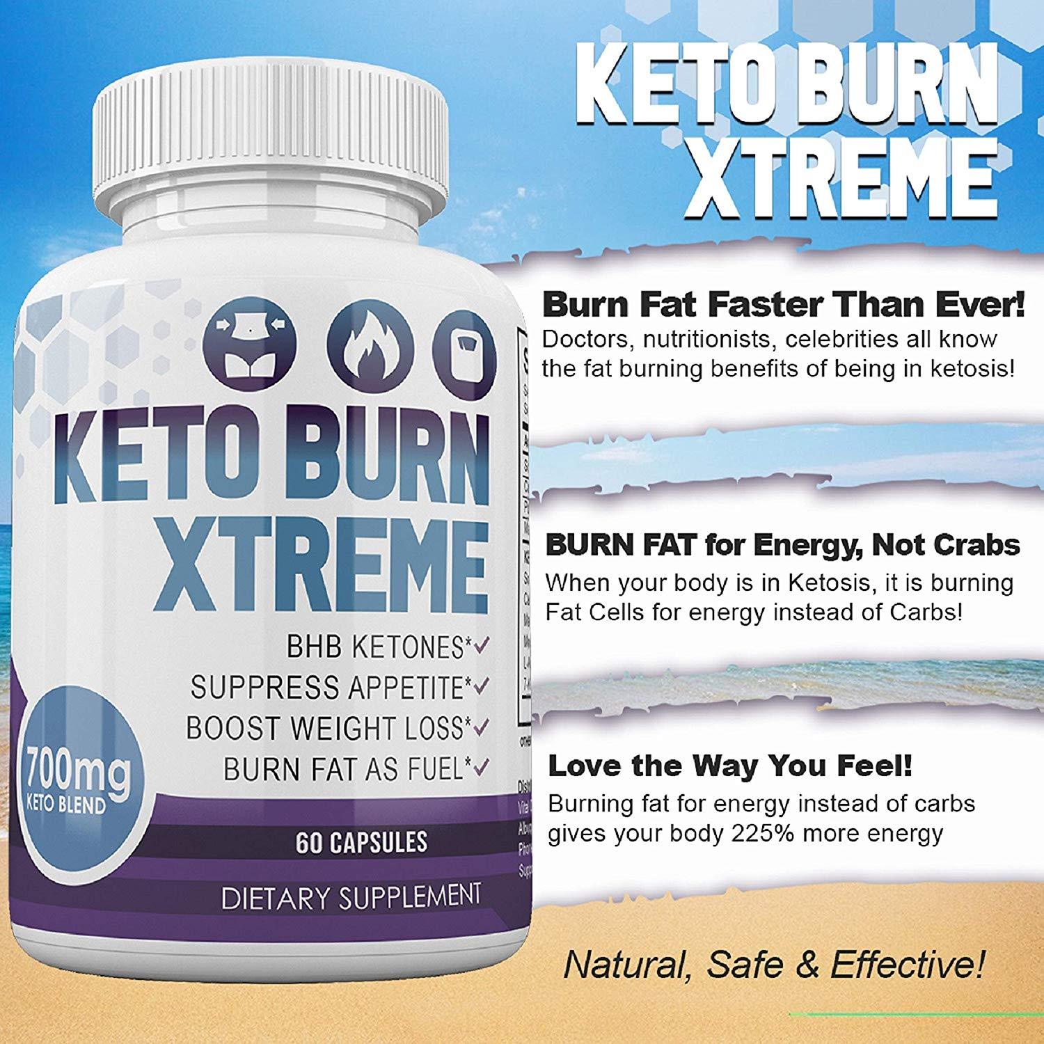 Keto Burn Xtreme BHB Ketones Boost Weight Loss Burn Fat As Fuel 700mg
