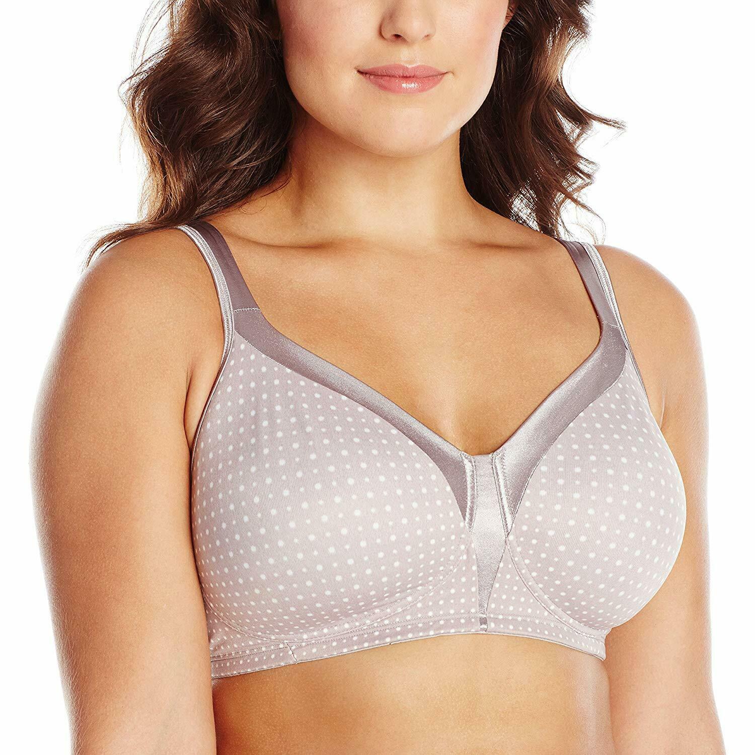 Playtex DOT PRINT 18 Hour Sleek and Smooth WireFree Bra, US 44C, UK