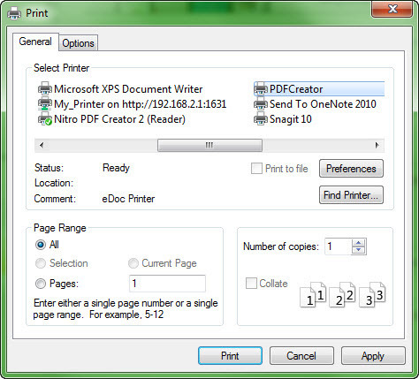 adobe pdf creator windows 7