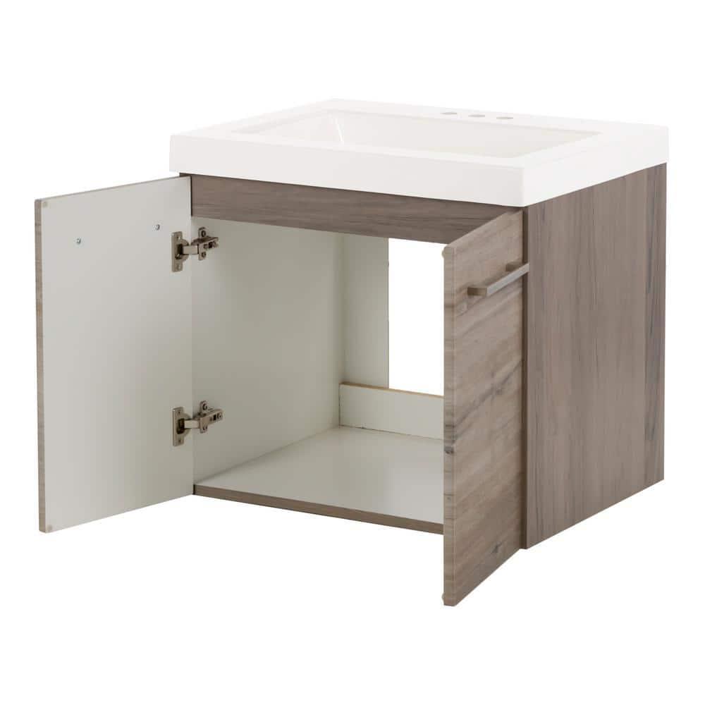 Domani Stella 24 in. W x 19 in. D Wall Hung Bath Vanity in Vanities