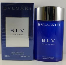 BLV Pour Homme By Bvlgari For Men After Shave Splash 3.4oz New