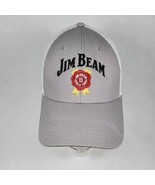 Jim Beam Bourbon Genuine Trucker Hat Gray Logo Snapback Mesh Cap  - $14.96