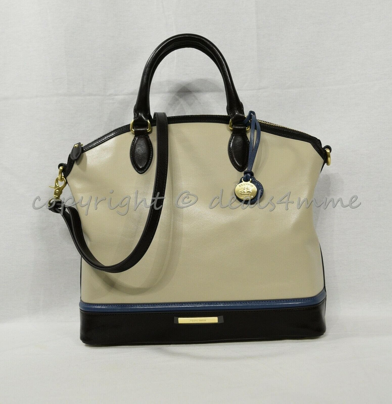 brahmin smooth leather handbags