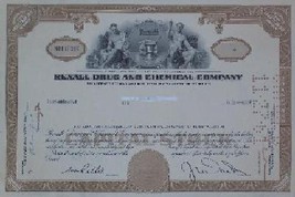 1 Rexall Drug &amp; Chem Stock Certificate-1961 - Old Rare Vintage Scripophi... - $48.95