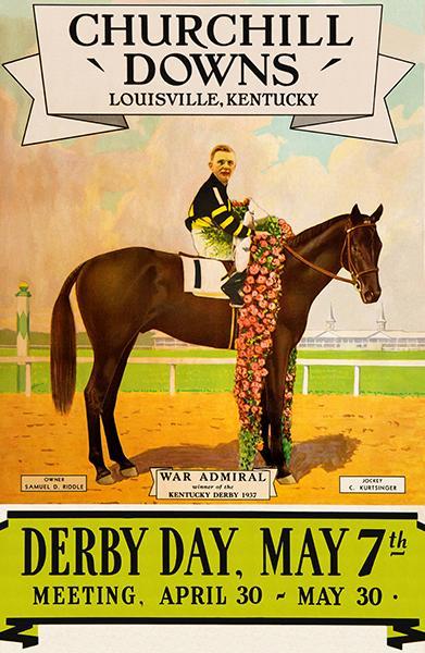 Kentucky Derby - Churchill Downs - 1938 - Horse Race Poster - $9.99 - $32.99