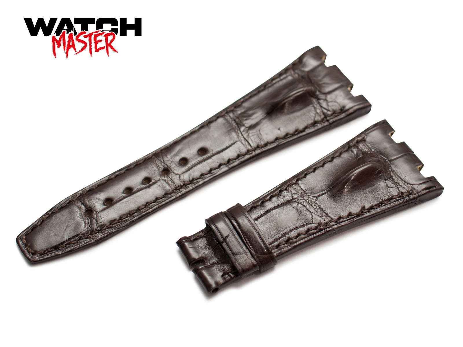 Original OEM Audemars Piguet Watch Dark Brown Genuine Croco leather strap 26mm 2 - $207.00