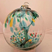 Hanging Glass Ball 6&quot; Diameter &quot;Summer Tree&quot; Witch Ball (1) #25 - $24.75