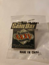 NFL Game Day Super Bowl XXXV PlayStation 2 2001 Enamel Lapel Hat Pin - $1.43