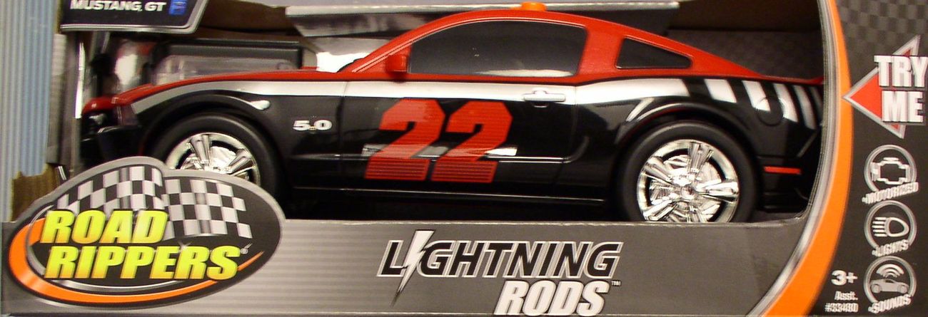 Road Rippers Lightning Rods Motorized Mustang GT Race Car ...