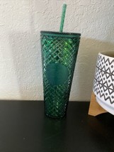 Starbucks Spring 2022 Emerald Green Jeweled 24 oz Holiday Tumbler (Cold ... - $29.99