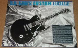 B.B. King's Custom Gibson ES-355 Lucille guitar + Joe Satriani centerfold poster - $4.70