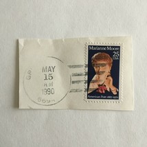 Vintage May 15,1990 USED Stamp Marianne Moore Amer. Poet Kansas Collectible  - $7.20