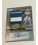 Jonathan Taylor Rookie RC Auto Logo Worn Jersey 2020 Plates Patches /99 ... - $2,475.00