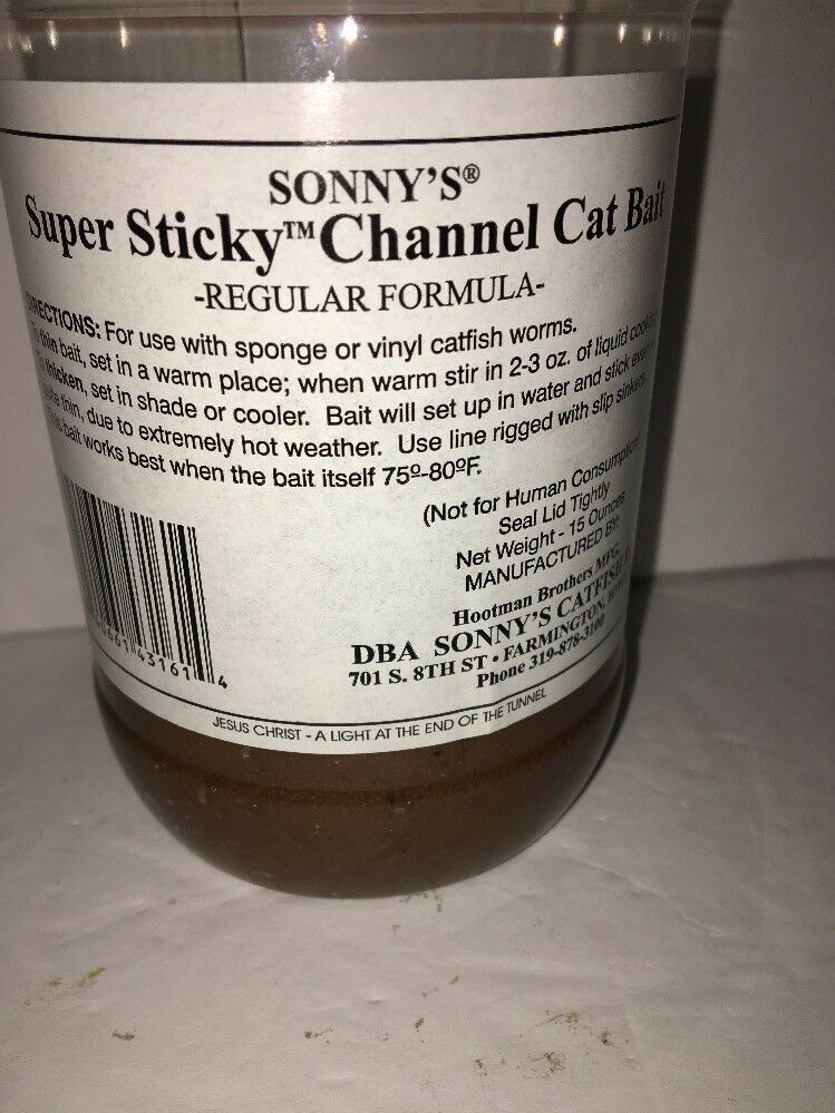 SONNYS SUPER STICKY CATFISH BAIT REGULAR FORMULA15 OZSHIPS N 24 HOURS