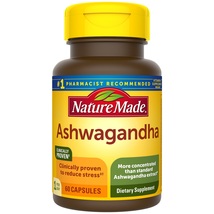 Nature Made Ashwagandha Dietary Supplement 60 Capsules for Stress Reduction - $52.99