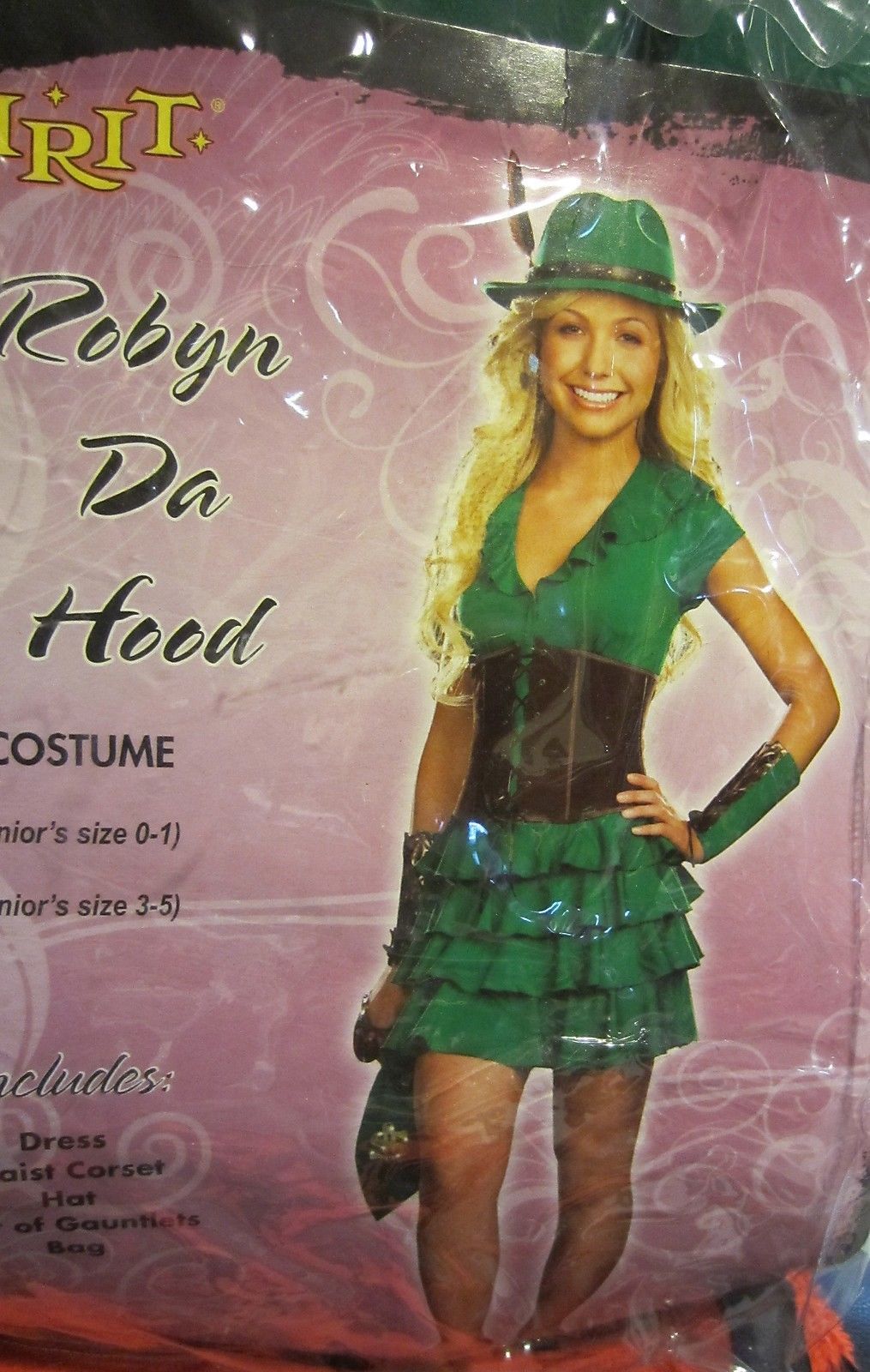 Deluxe Robin Hood Girl/'s size S 4//6 Renaissance Faire Costume Oufit Rubie/'s