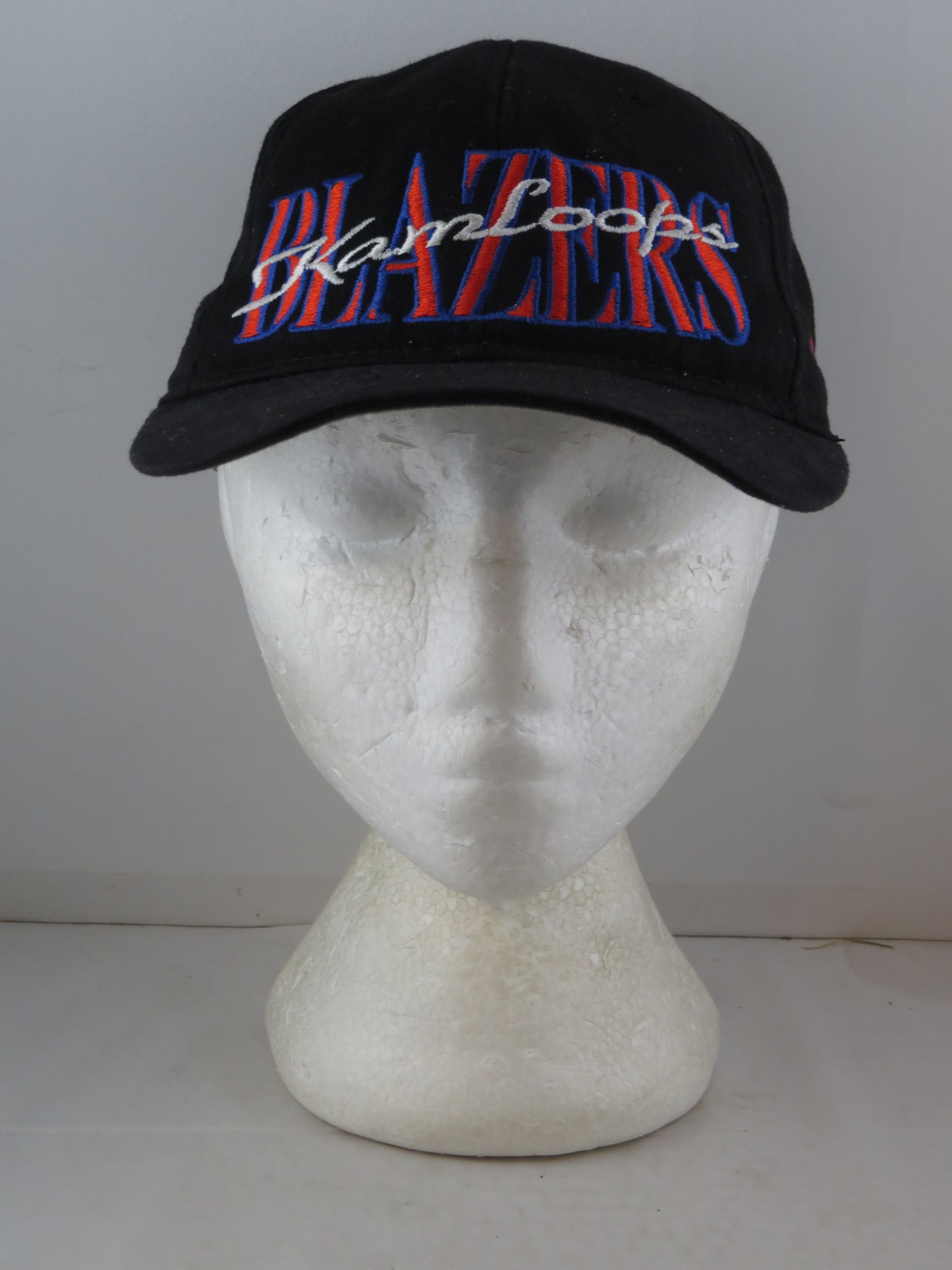 Kamloops Blazers Hat (VTG) Script by Apparel One Adult Snapback