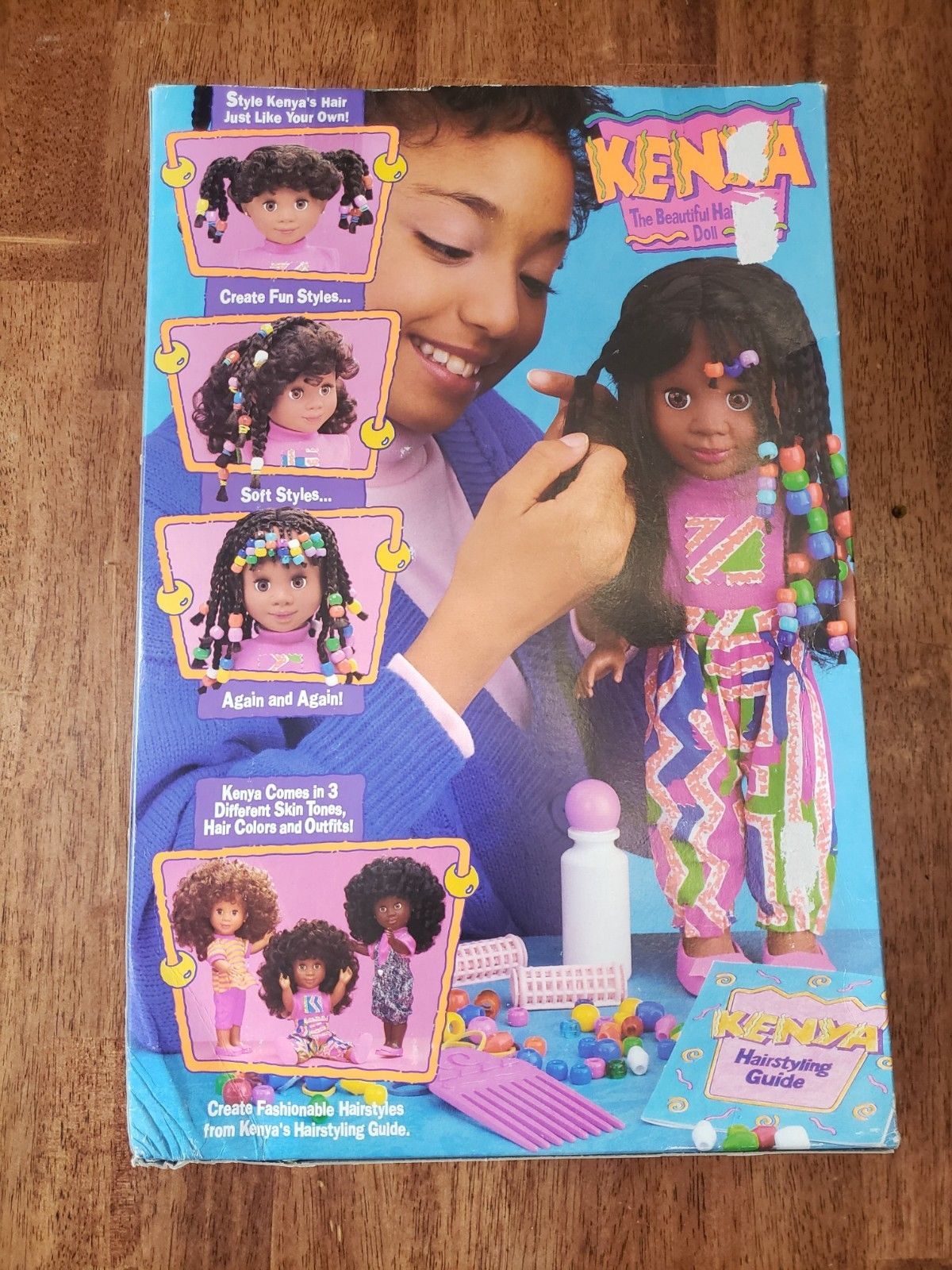 Tyco Toys Kenya The Beautiful Hairstyling Doll Vintage Sealed Rare