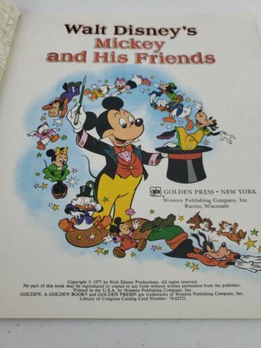 VTG A Golden Book 1977 Walt Disney’s Mickey and His Friends 8 Funtime  Stories