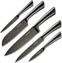 EUNA 5 PCS Knife Set Ultra Sharp, Chef Knife Set with and - $109.87