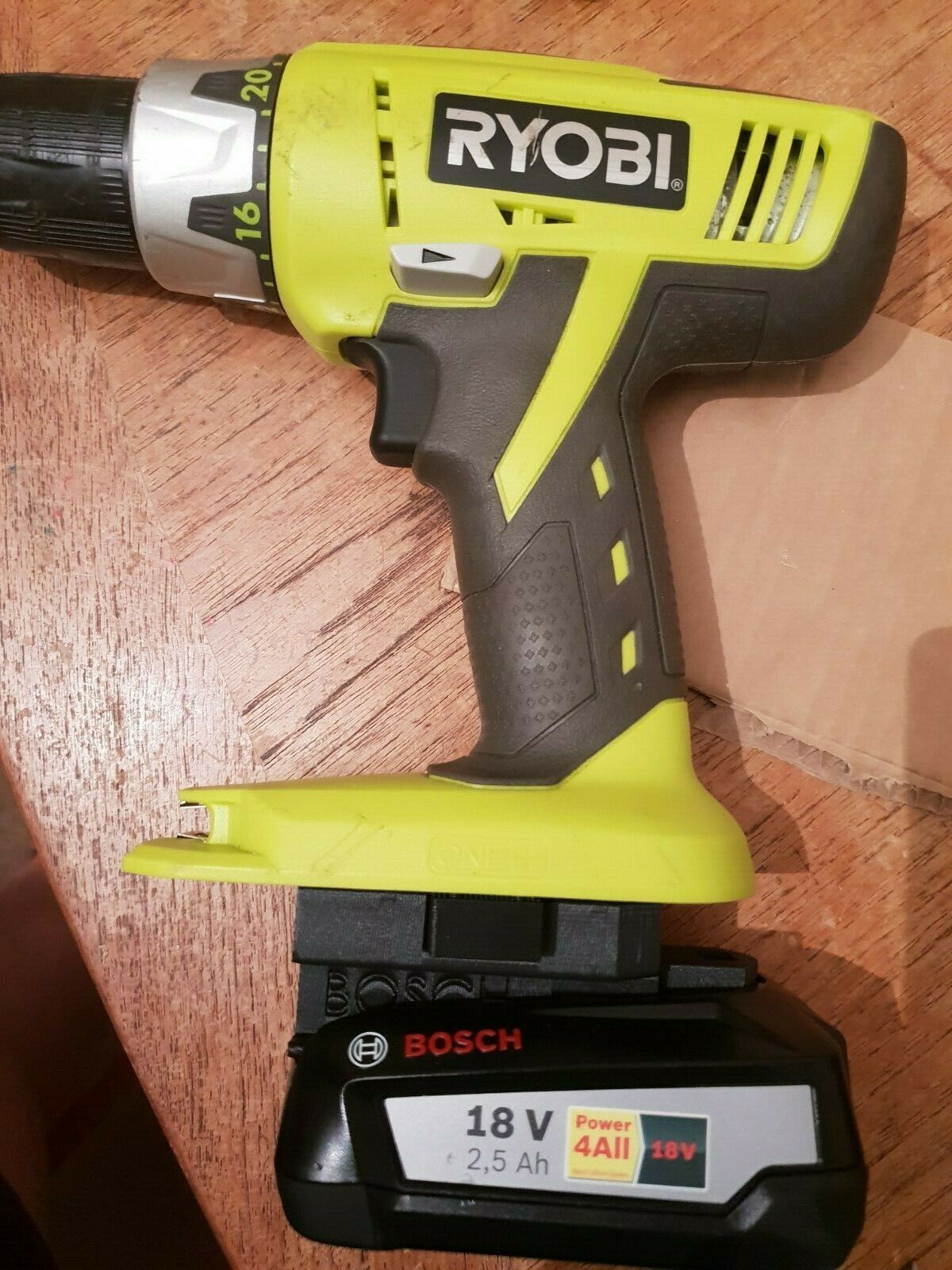 Bosch power 4AII 18V 2.5AH to ryobi one+ battery adapter Everything Else