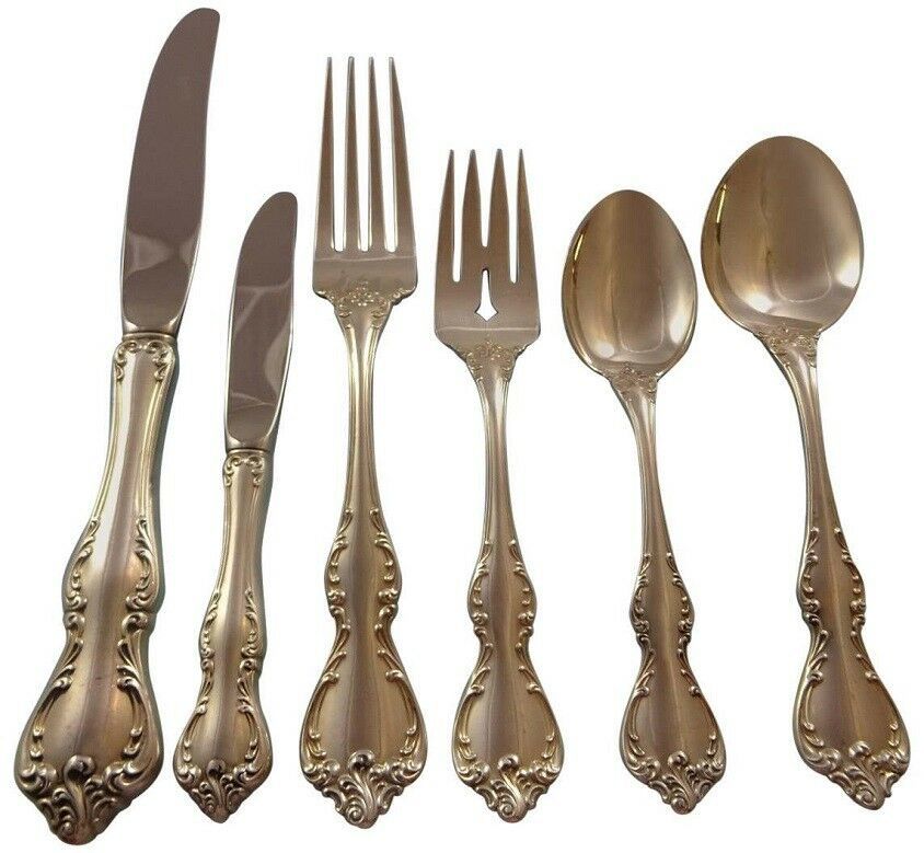 Primary image for Debussy by Towle Sterling Silver Flatware Set For 12 Service 77 Pcs Dinner Size