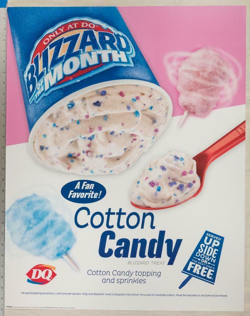 Dairy Queen Affiche Blizzard Coton Candy 22x28 dq2 Other