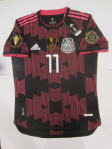 Carlos Vela Mexico Gold Cup Champions Match Black Home Soccer Jersey 2020-2021 - $110.00