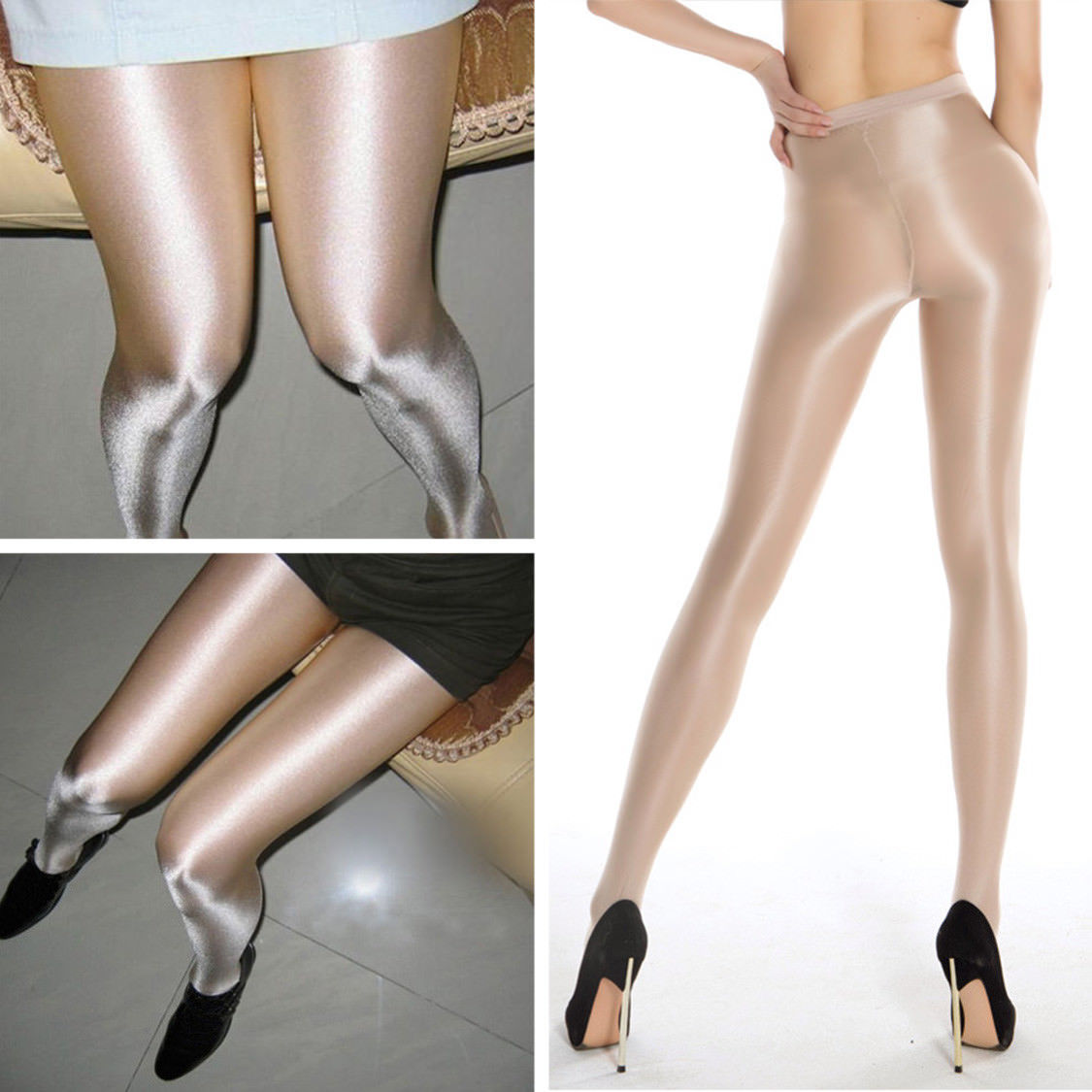 100 Denier Super Elastic Glossy Shiny Pantyhose Dance Ballet Tights Hosiery Hose - $11.44