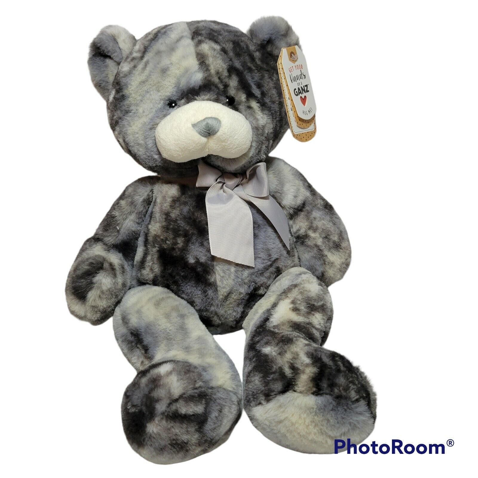 Hands On A Ganz Teddy Bear Plush 16" Smudge Stuffed Animal Super Soft Toy GUC  - $34.64