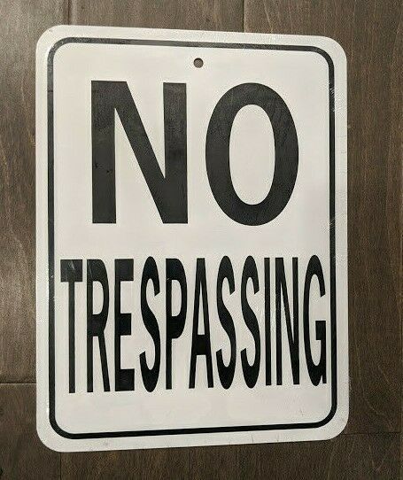 12" No Tresspassing Property 3d cutout retro USA STEEL plate display ad Sign - $39.59
