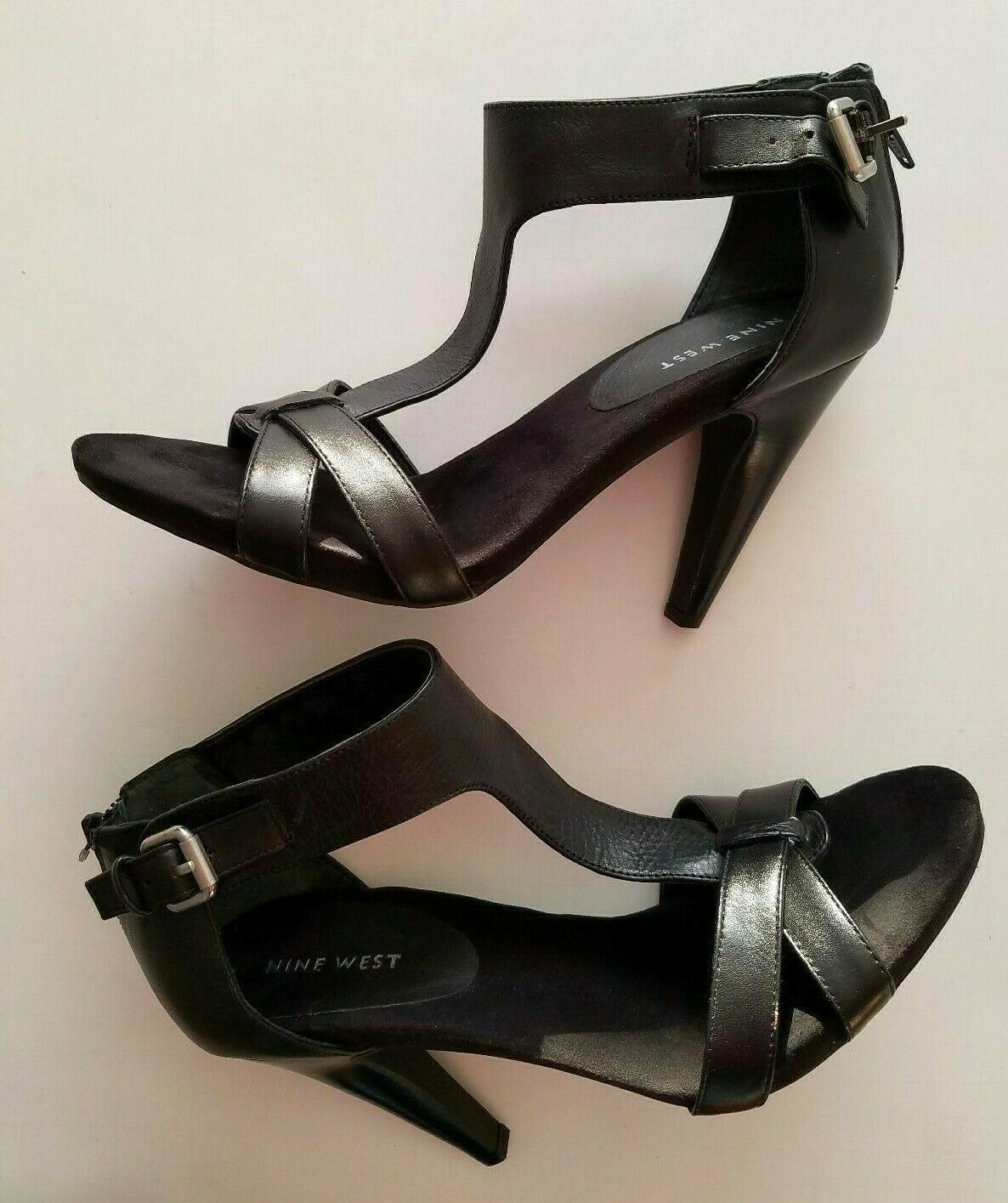 nine west forty asymmetrical strappy pumps