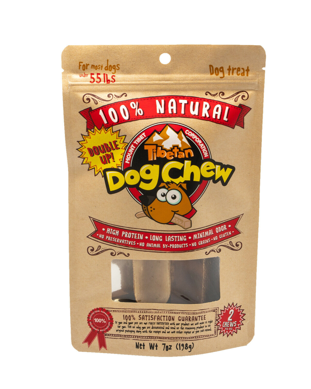 Tibetan Dog Chew Yak Cheese Himalayan Chew Himalayan Yak Milk large 7 oz Dog Chews & Treats