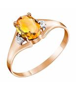 Galaxy Gold GG 0.76 Carat 14k Solid Rose Gold Ring with Genuine Diamonds... - $241.46