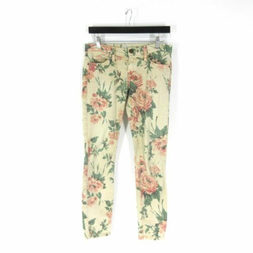 25 - Current Elliott Haystack Floral Patterned Skinny Leg Stiletto ...