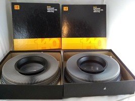 Lot of 2 Kodak Carousel Slide Trays Transvue 140 In Original Boxes - $29.99