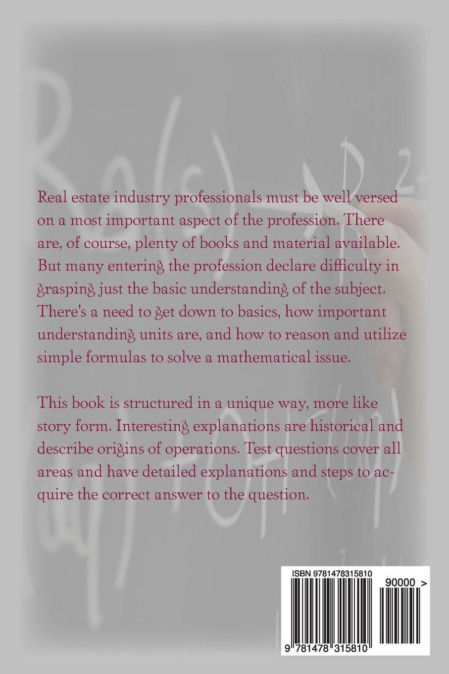 Real Estate Math Completely Explained [Paperback Brand New] School