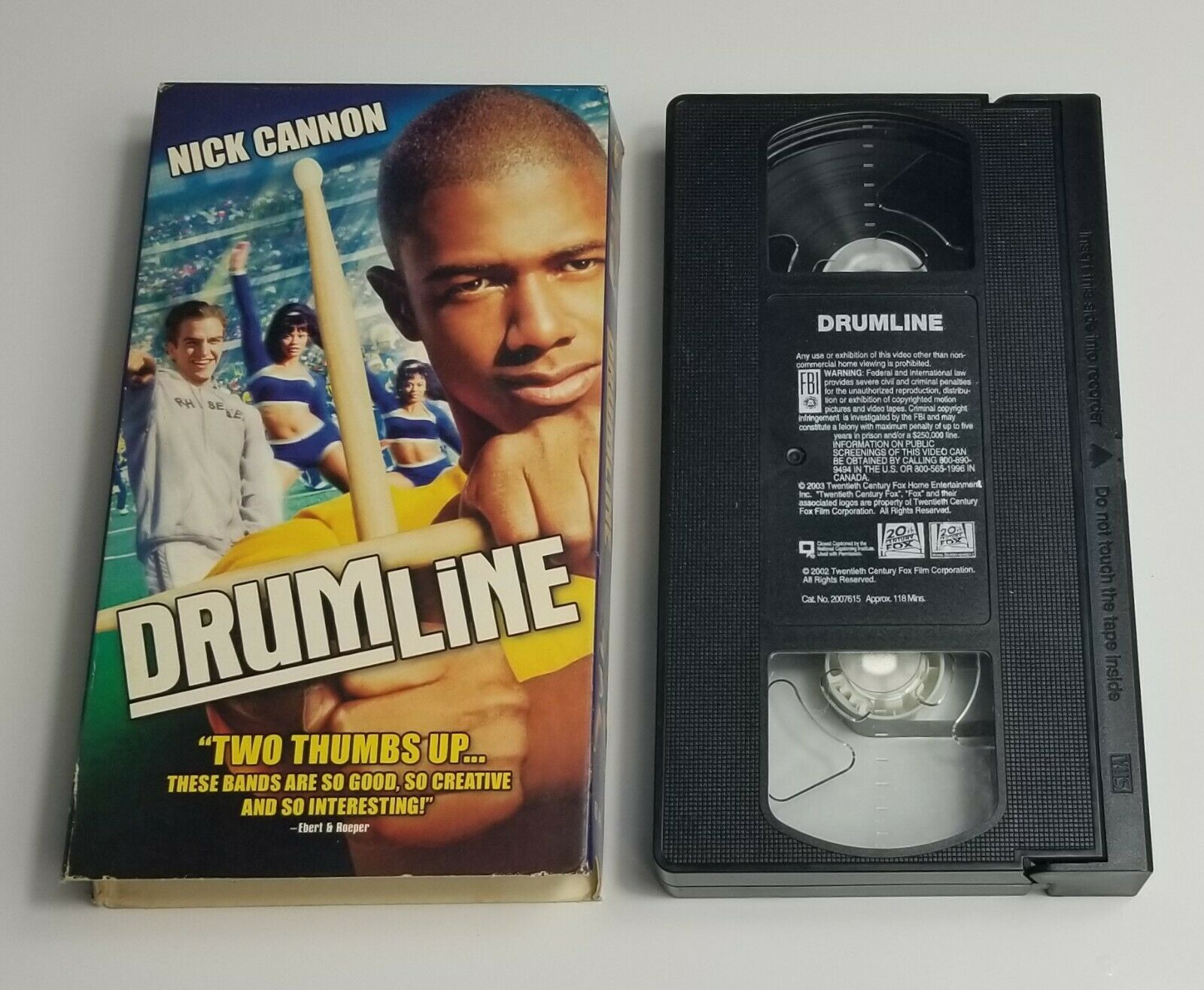 Drumline VHS Movie 2002 20th Century Fox Starring Nick Cannon - VHS Tapes